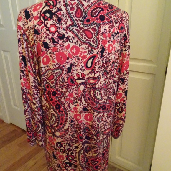 ChaCha Vente Size 1X Paisley Knit Top - Picture 6 of 8